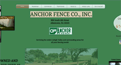 Desktop Screenshot of anchorfenceinc.com